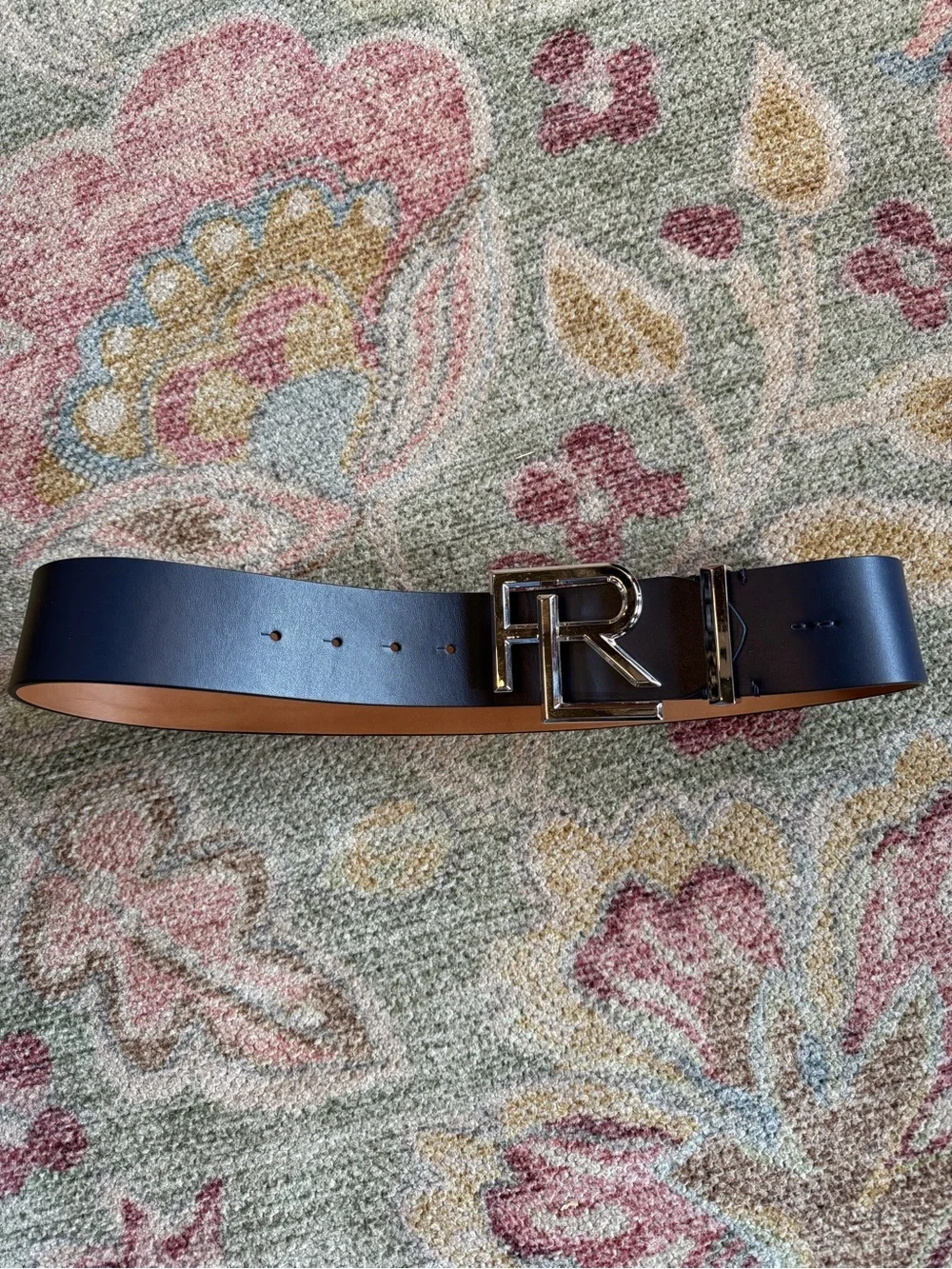 Polo Ralph Lauren collection 50mm logo belt size small women’s